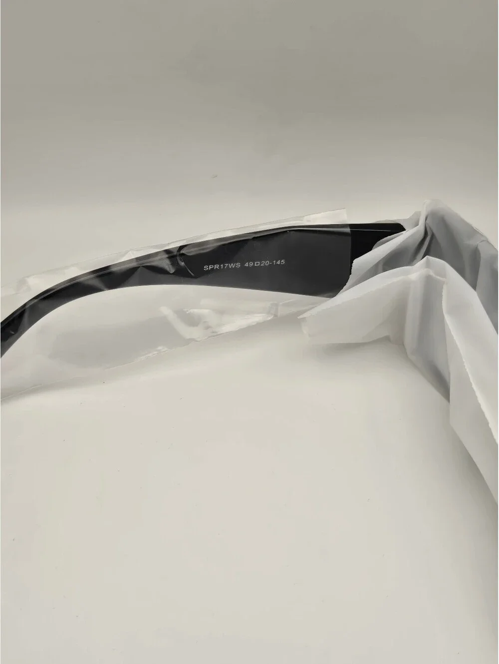 Prada SPR17WS Black Rectangle Sunglasses 49mm – Authentic